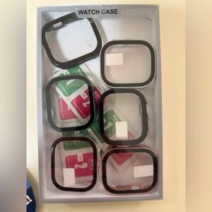 Set of Black and Silver Watch Bezels